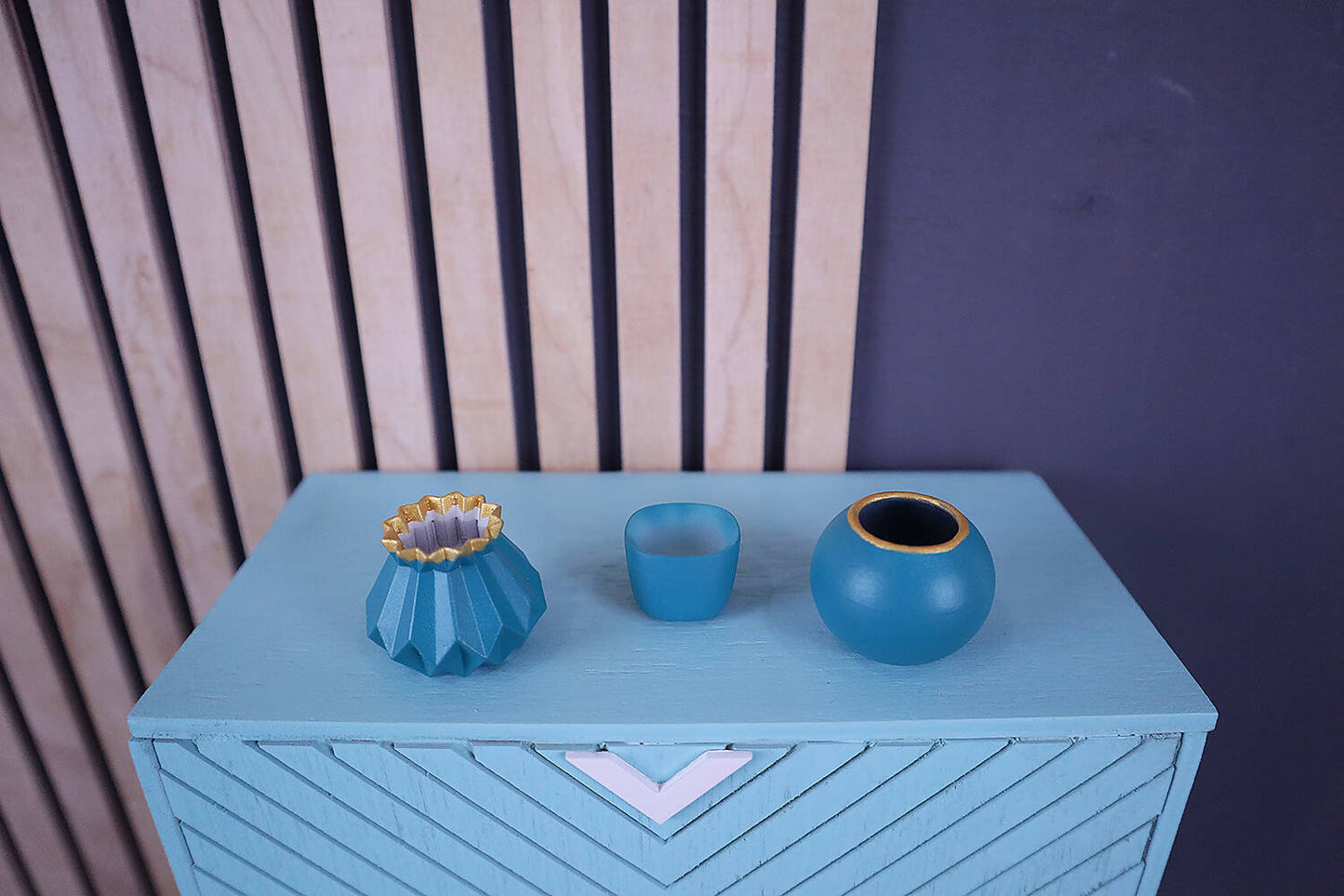 Interior items for BJD (set 4 - gray and azure green), 3D