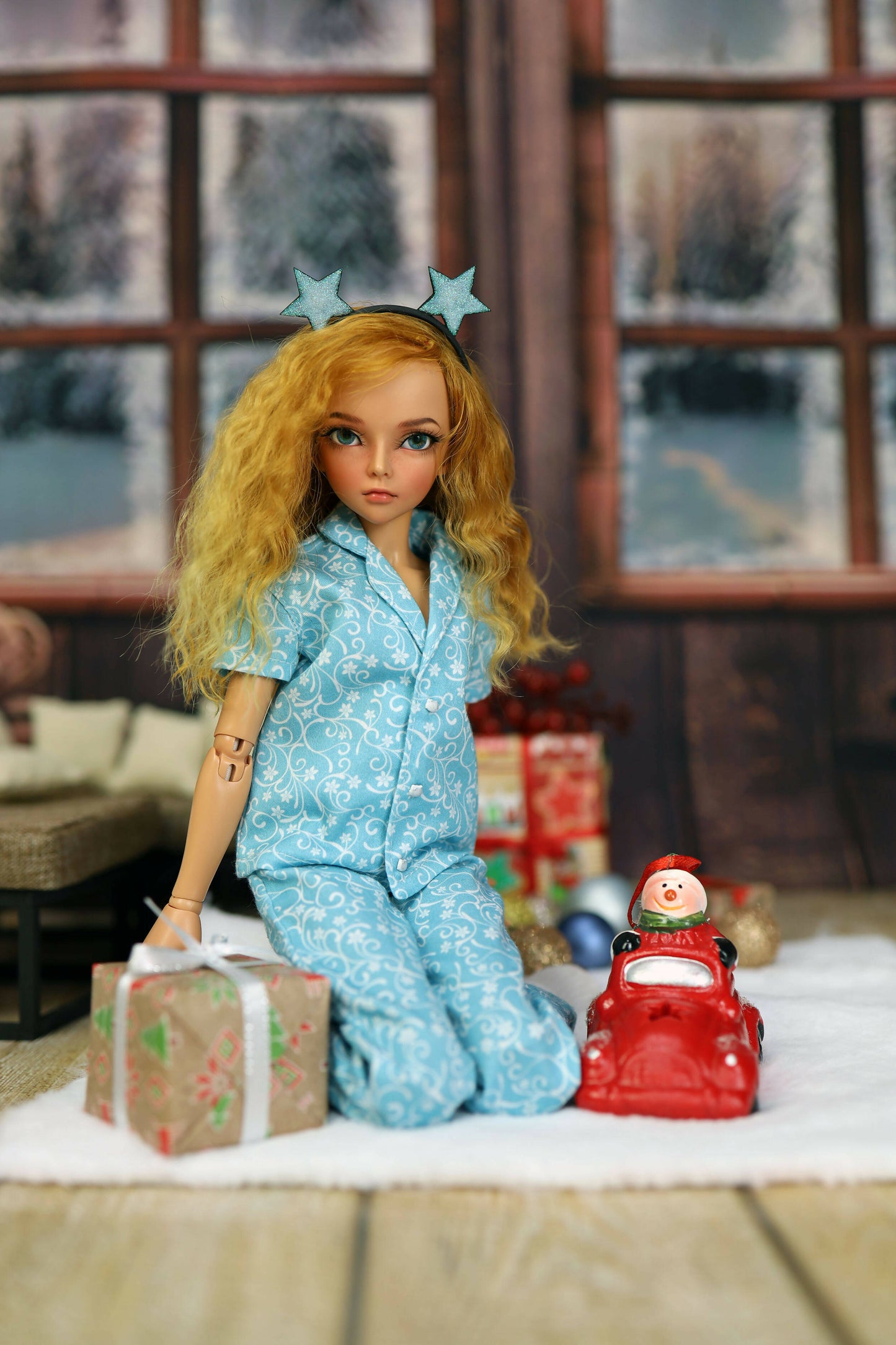 Pajamas with long trousers for Minifee, 1/4 MSD bjd