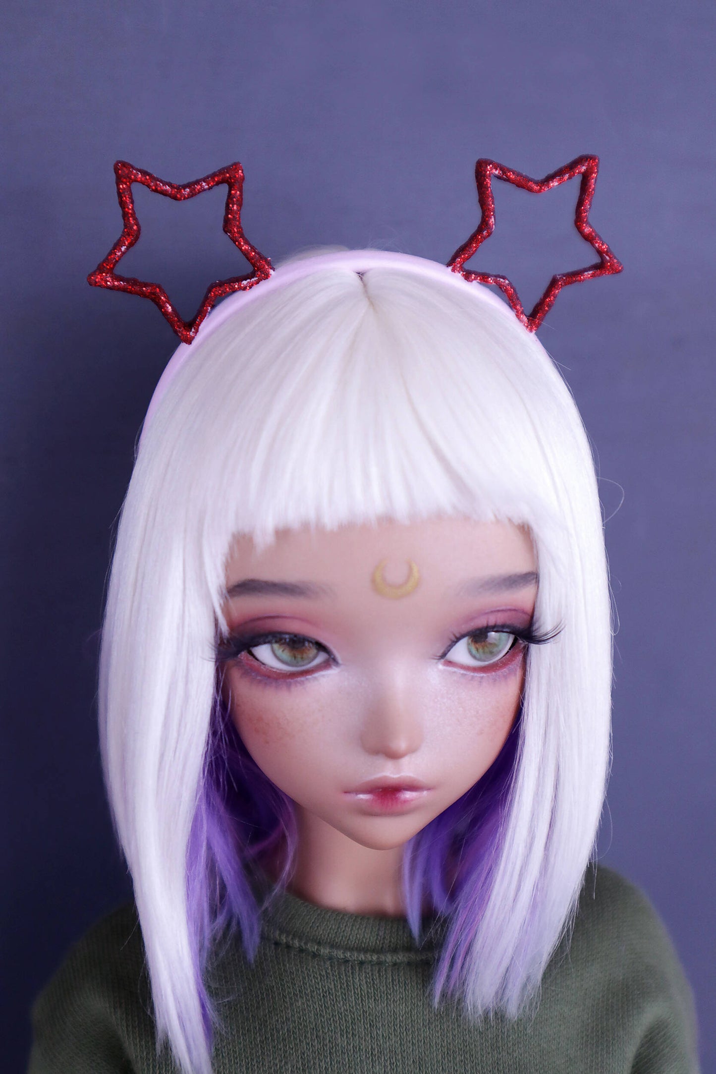 Headband red "Empty stars" for Minifee (MSD), 1\4