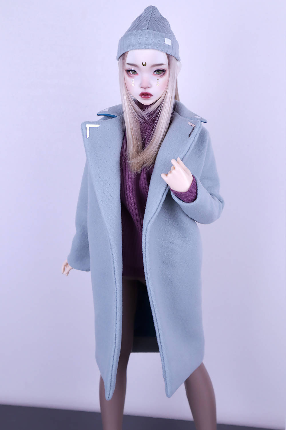 Dusty blue coat for Feeple60 (SD13)