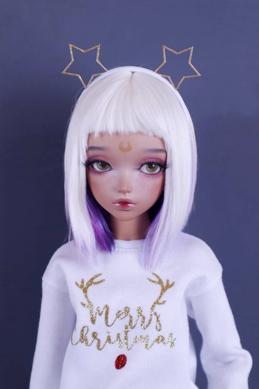 Headband white and golden "Empty stars" for Minifee (MSD), 1\4