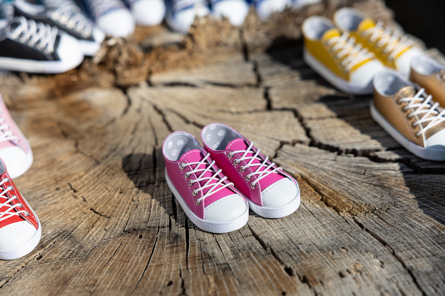 Leather Sneakers for Smart Doll Deep Blush