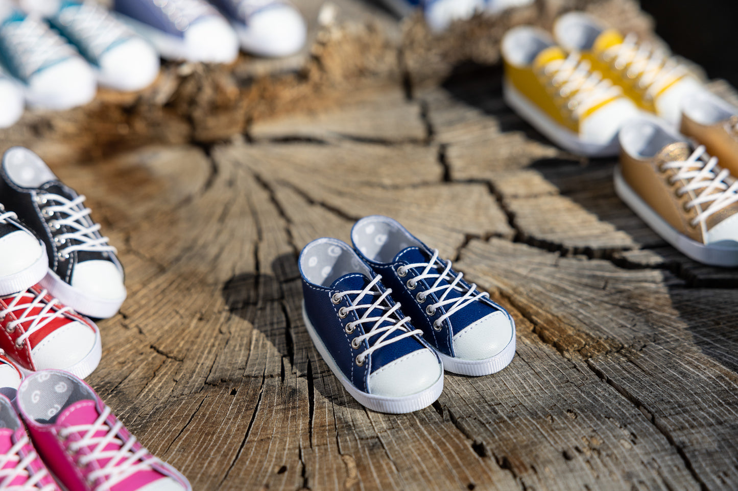 Leather Sneakers for Smart Doll Midnight Blue