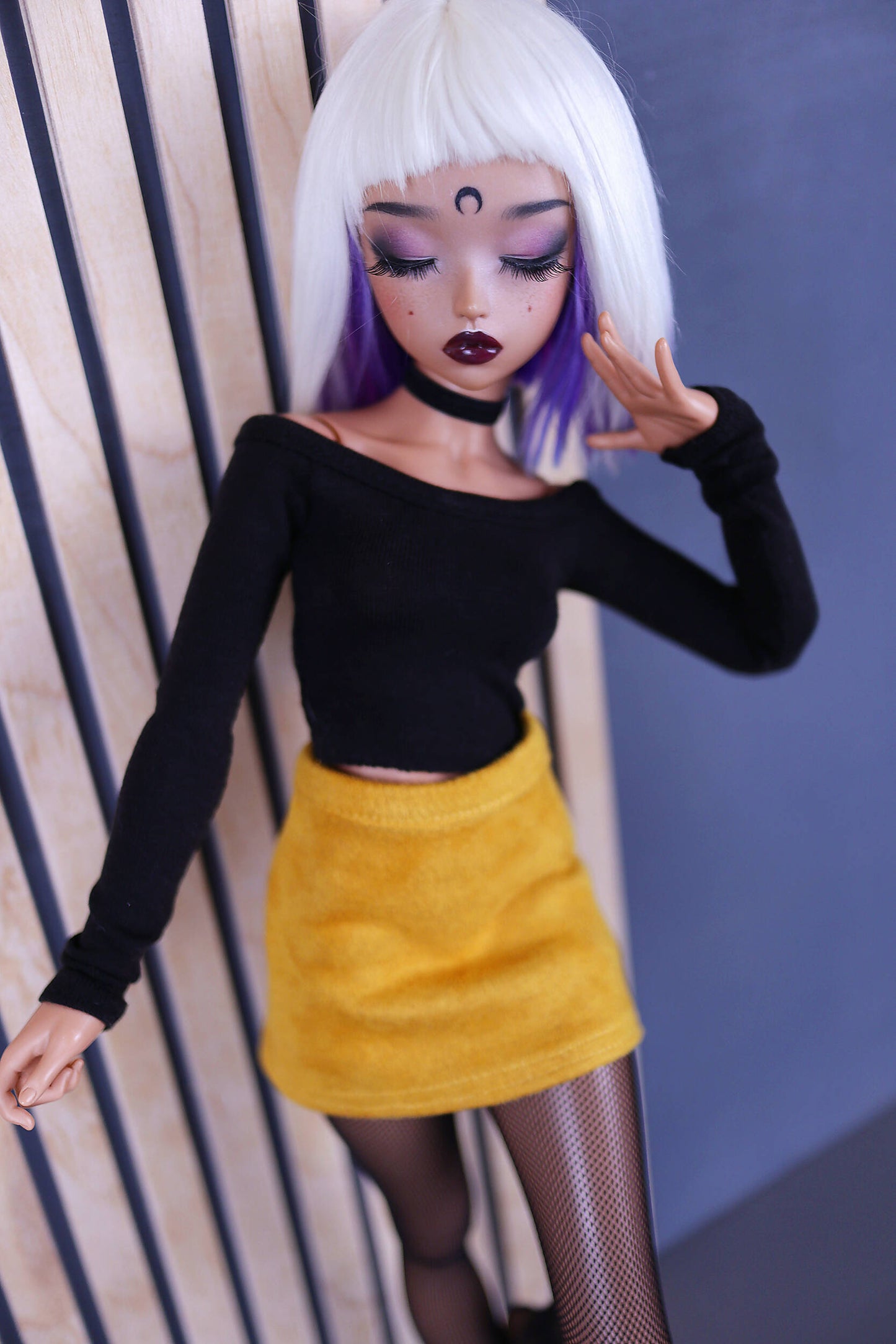 Yellow skirt for MiniFee A-line (MSD), 1/4