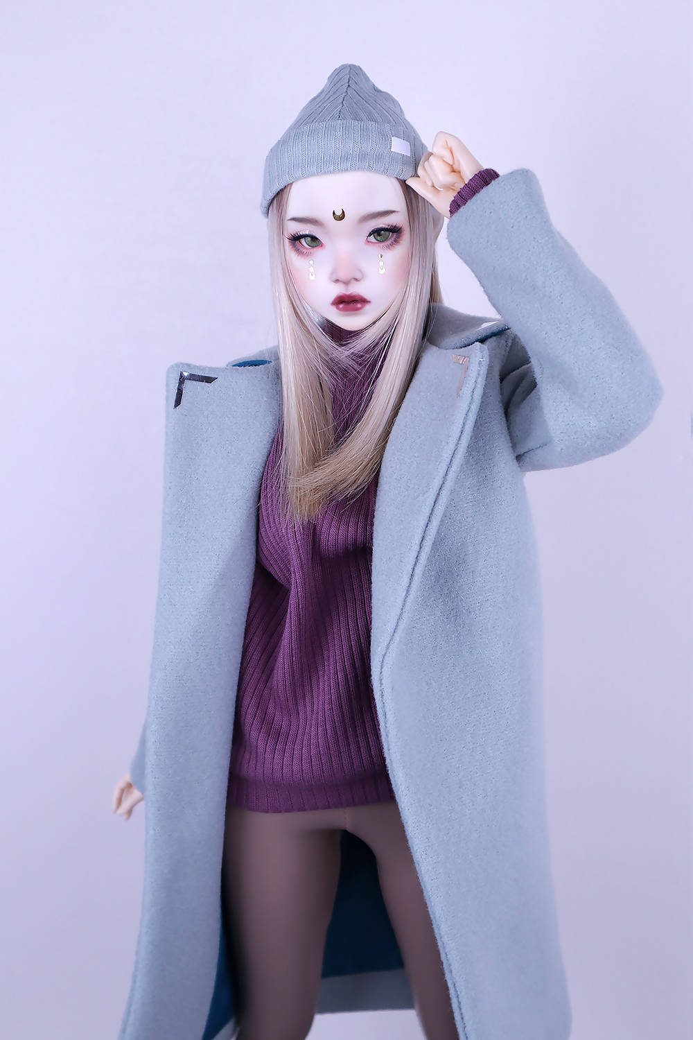 Dusty blue coat for Feeple60 (SD13)