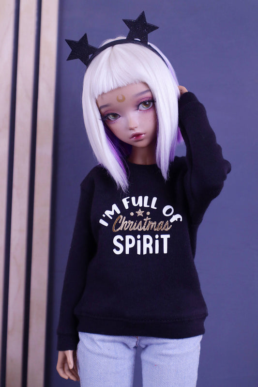 Black Christmas sweatshirt for Minifee (MSD), 1\4