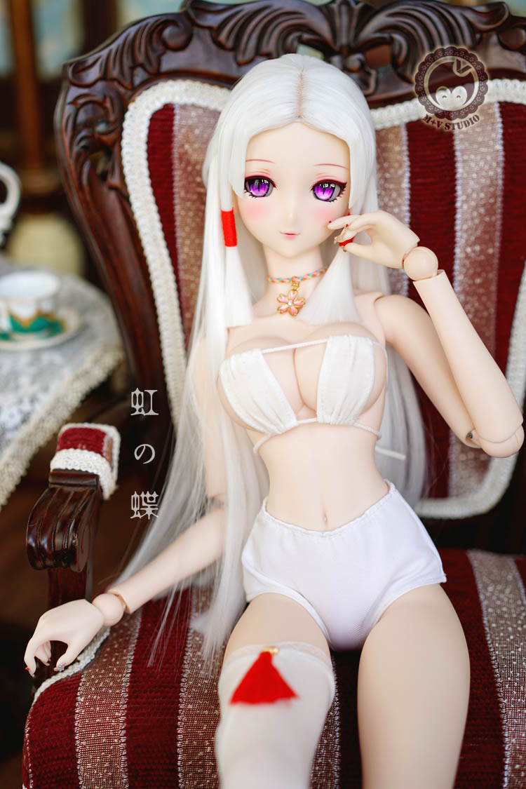 Rainbow Butterfly Miko Dress Set for DD Doll