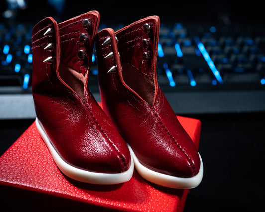 Spiky Red Fashion Shoes for Smartdoll