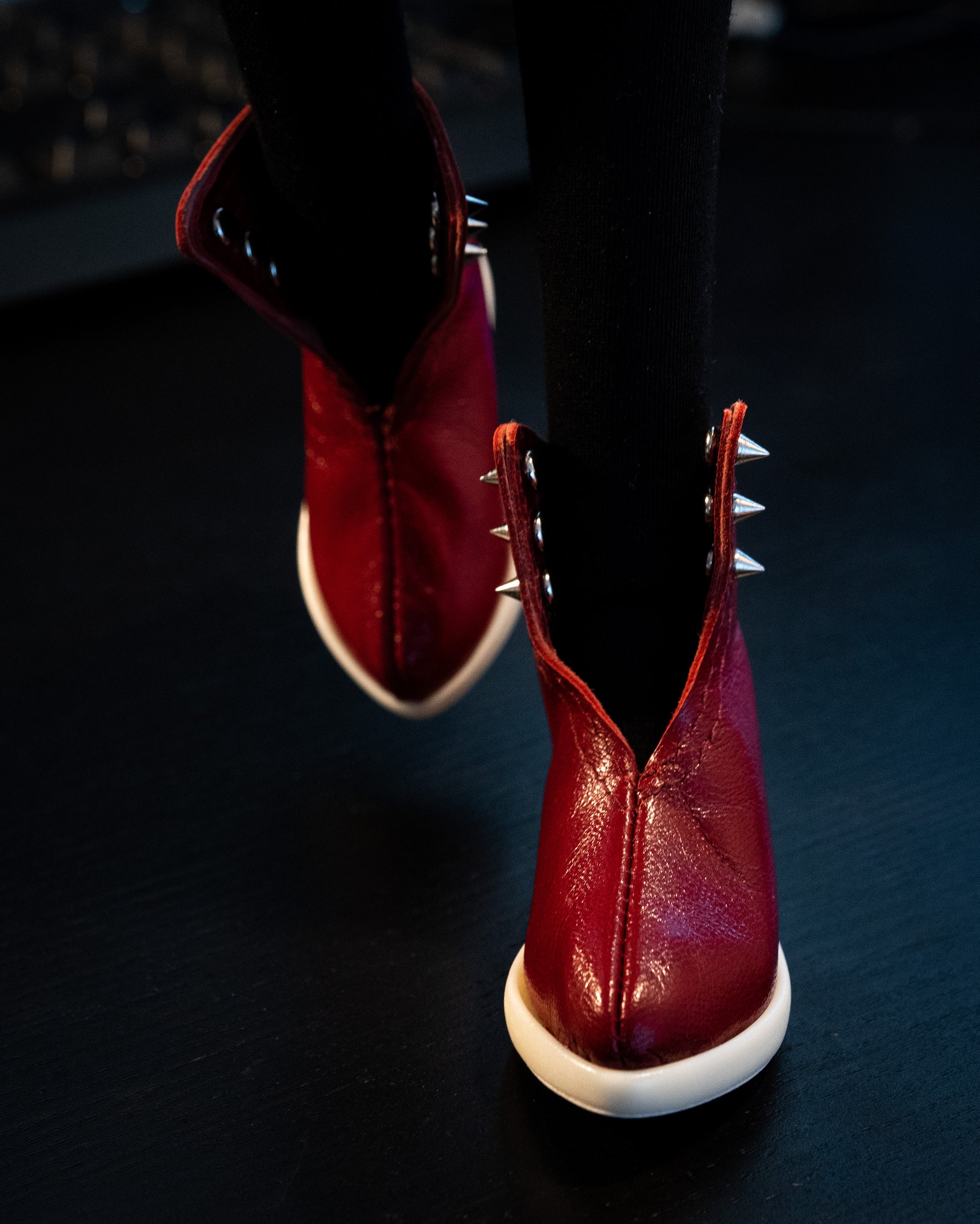 Spiky Red Fashion Shoes for Smartdoll