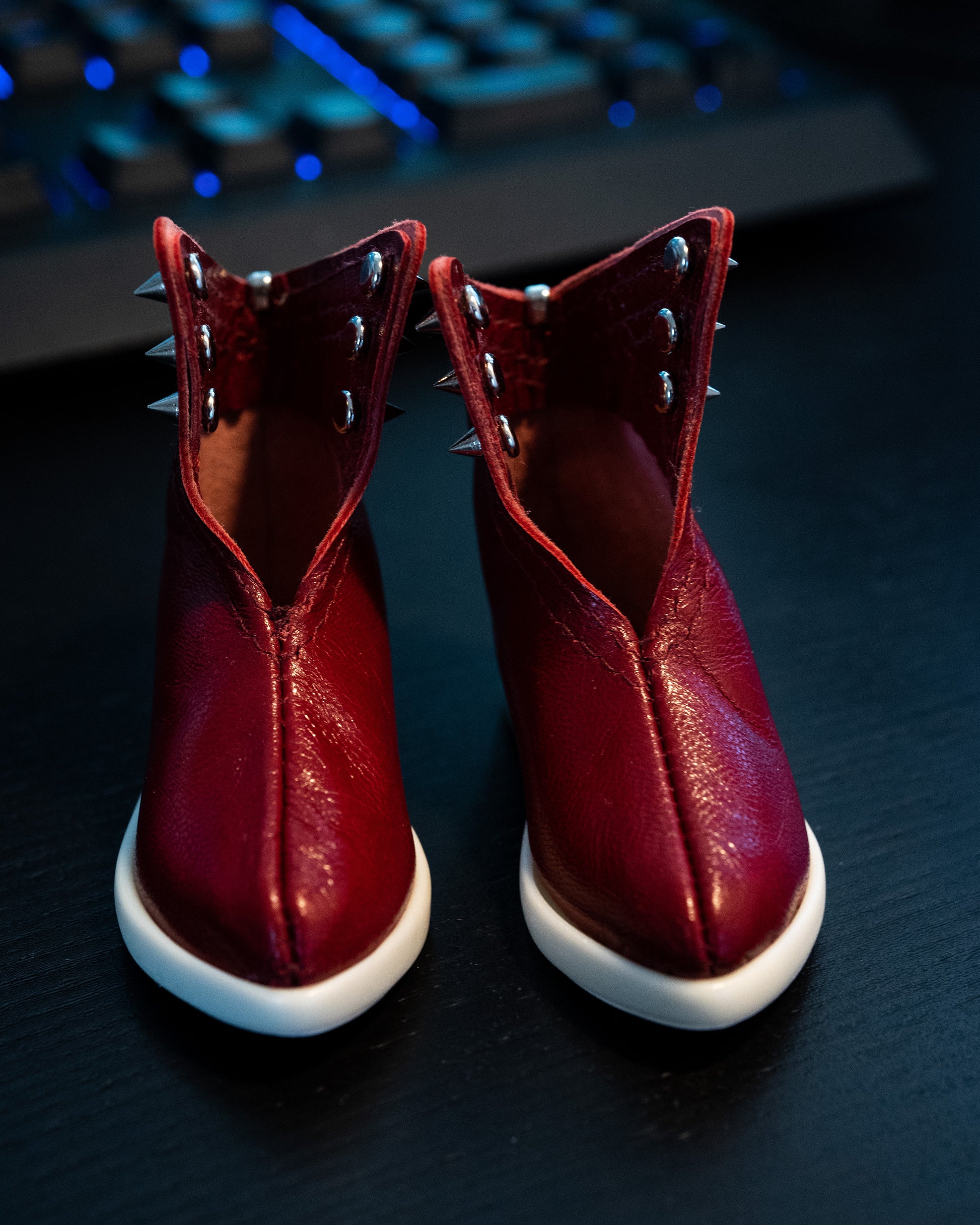 Spiky Red Fashion Shoes for Smartdoll