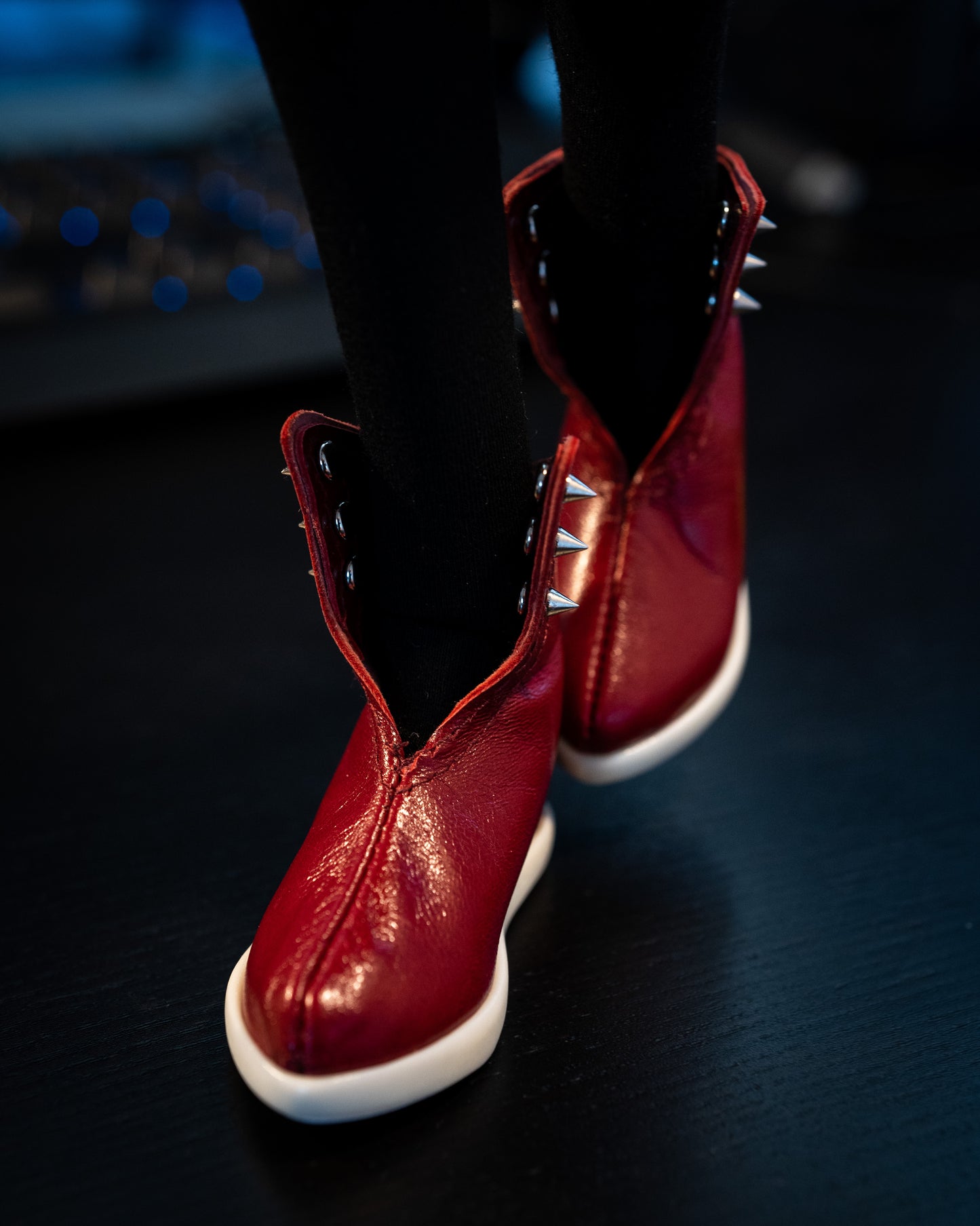 Spiky Red Fashion Shoes for Smartdoll