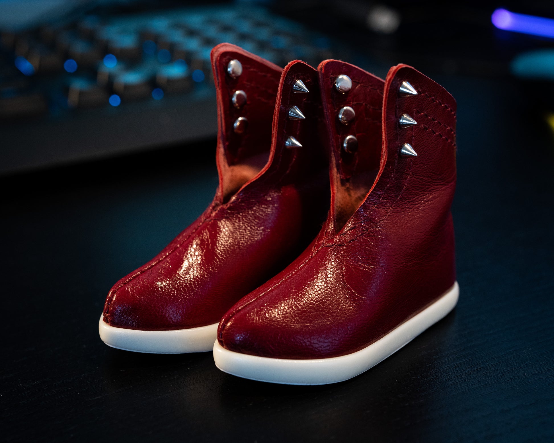 Spiky Red Fashion Shoes for Smartdoll