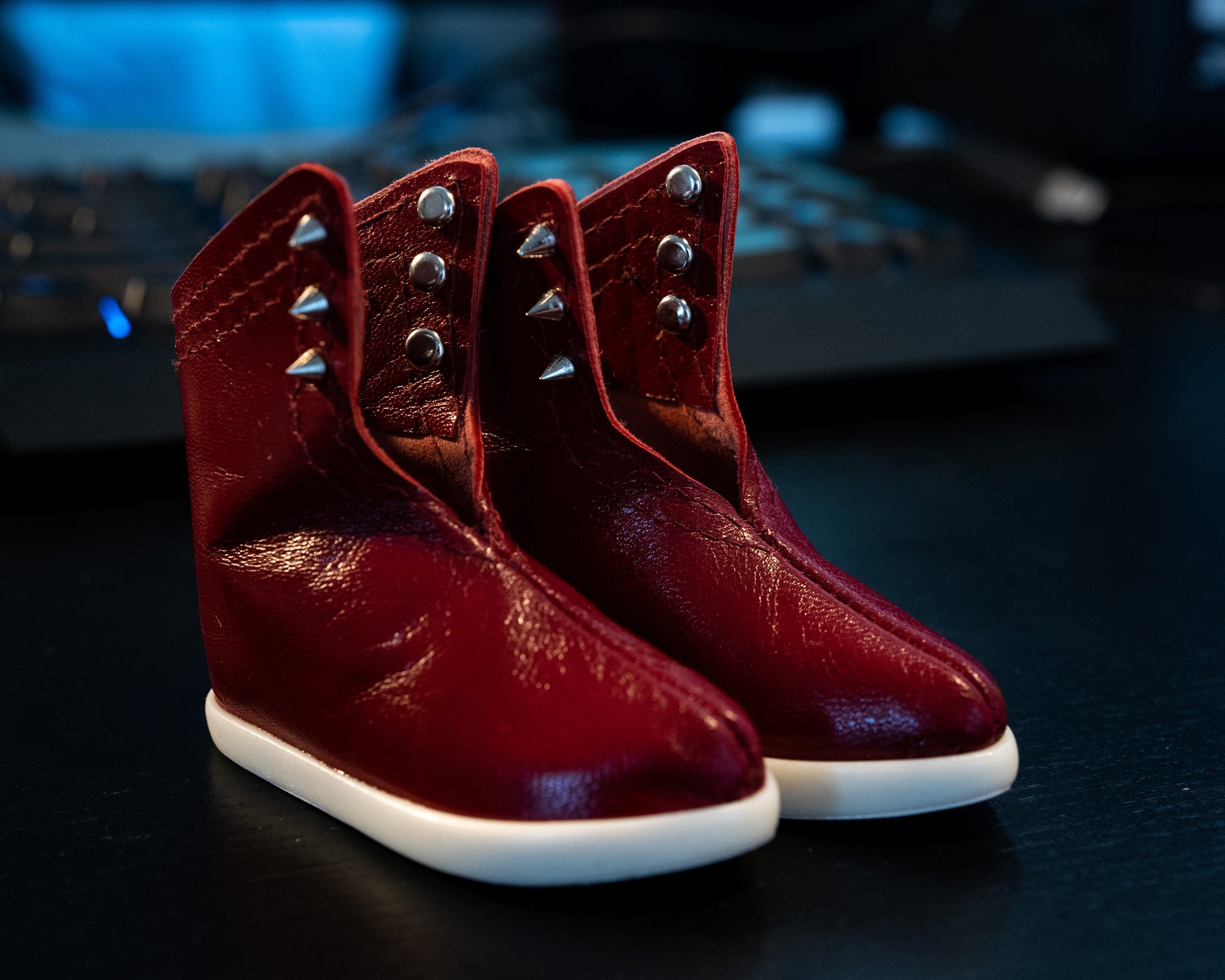 Spiky Red Fashion Shoes for Smartdoll