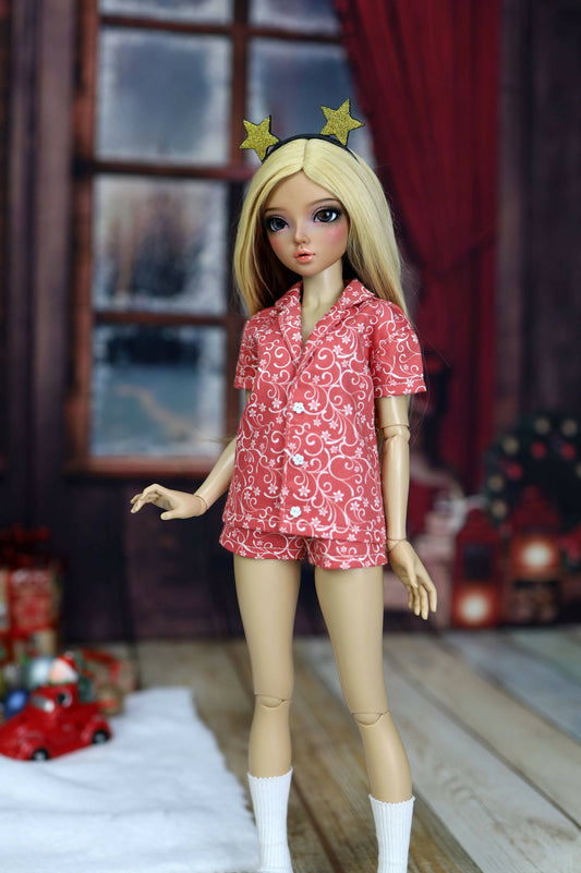 Pajamas with short shorts for Minifee, 1/4 MSD bjd