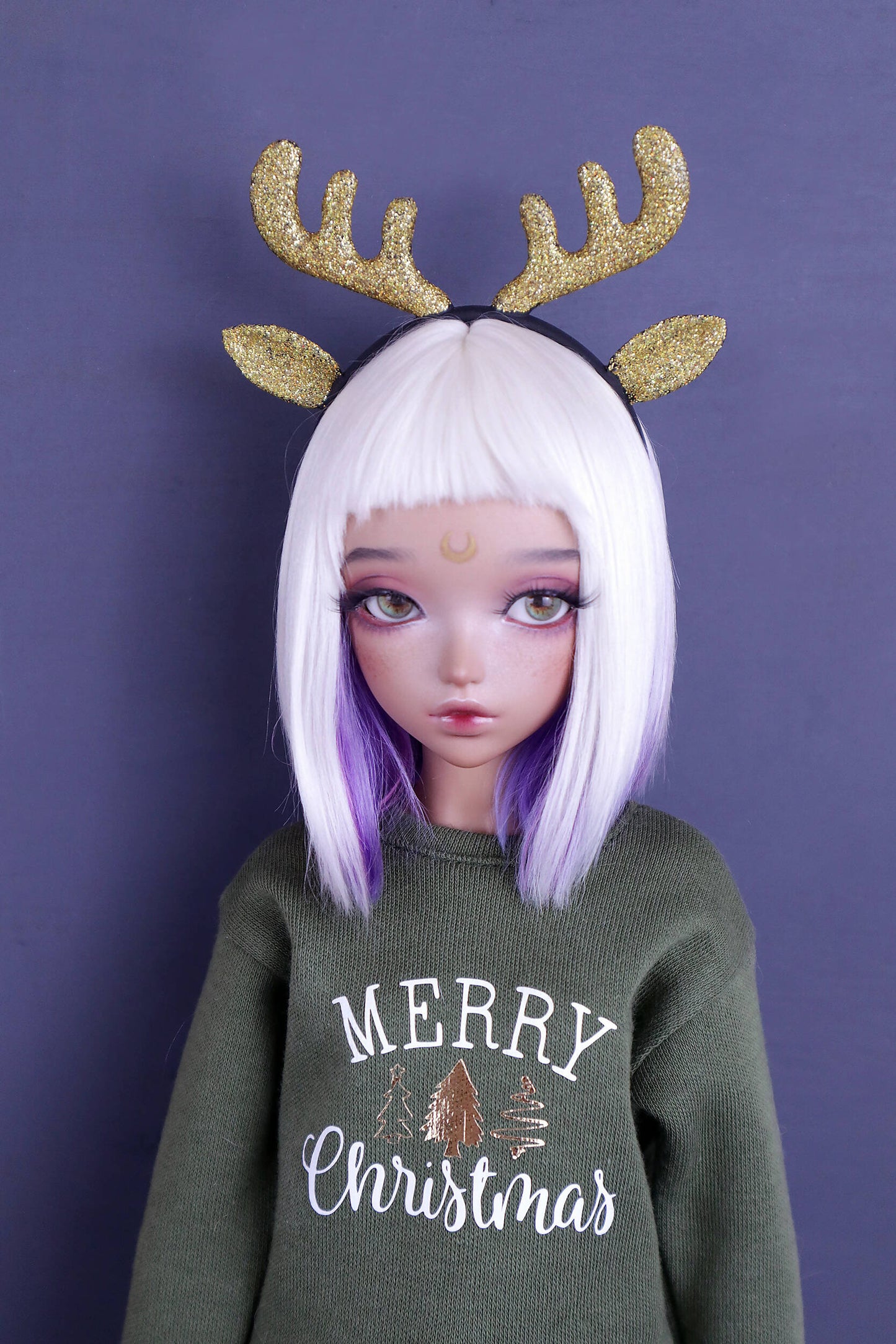 Headband black and glitter "Deer" for Minifee (MSD), 1\4