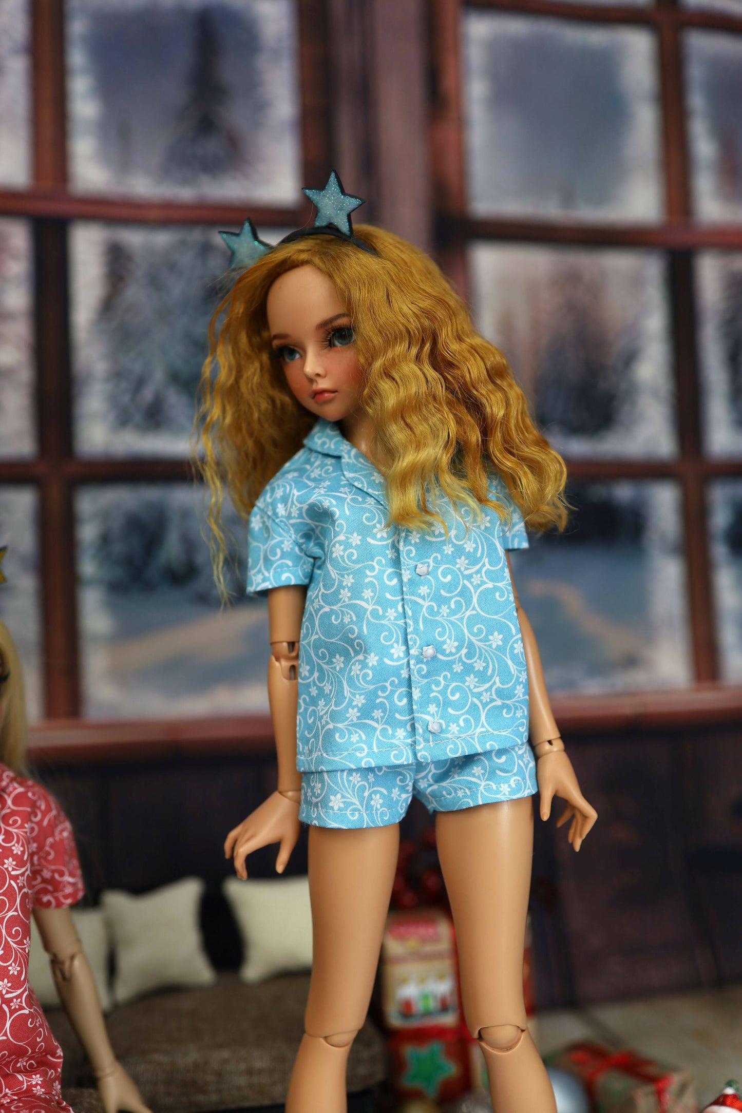 Pajamas with short shorts for Minifee, 1/4 MSD bjd