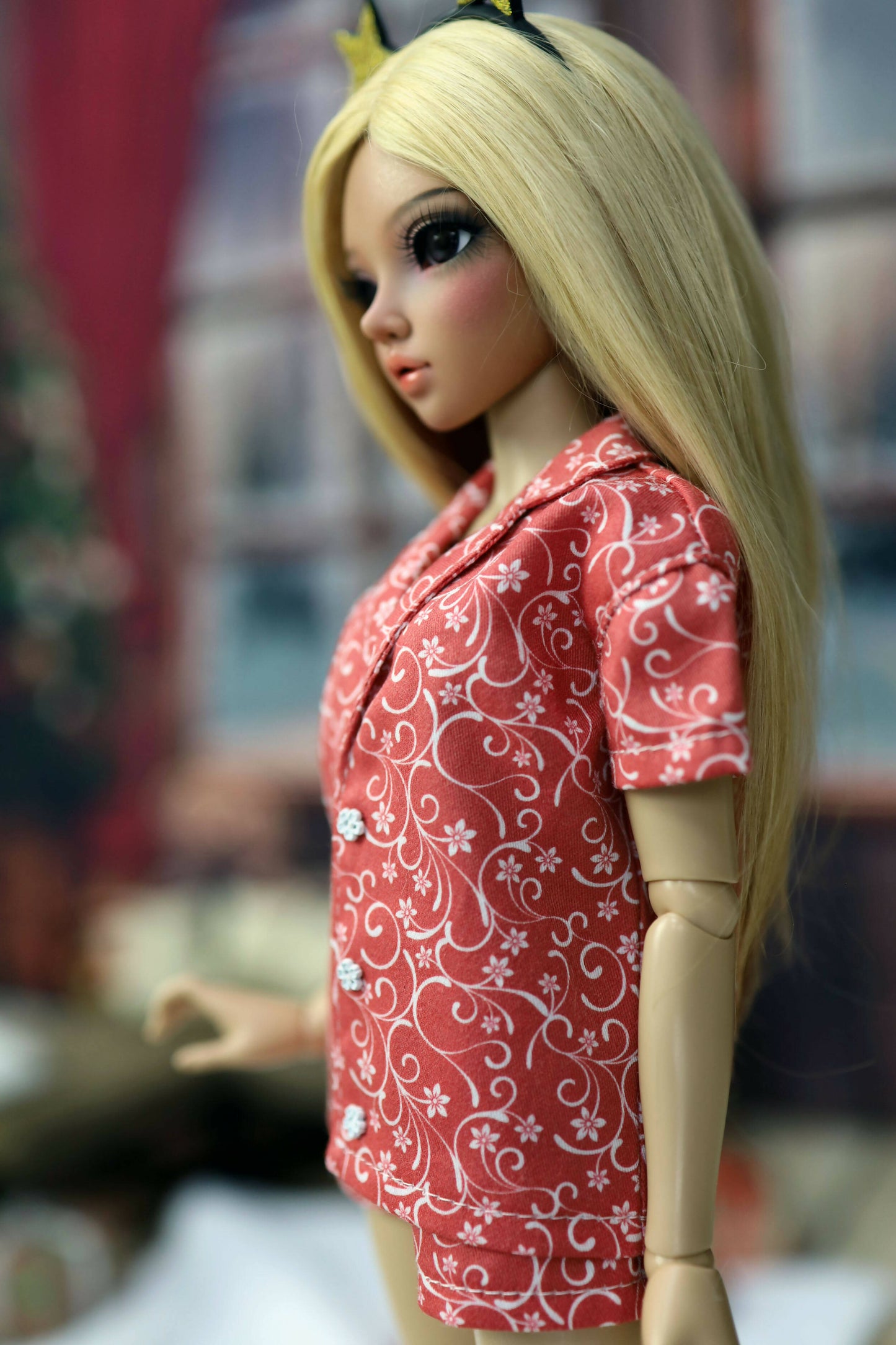 Pajamas with short shorts for Minifee, 1/4 MSD bjd