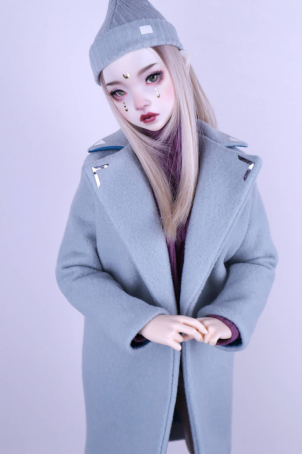 Dusty blue coat for Feeple60 (SD13)