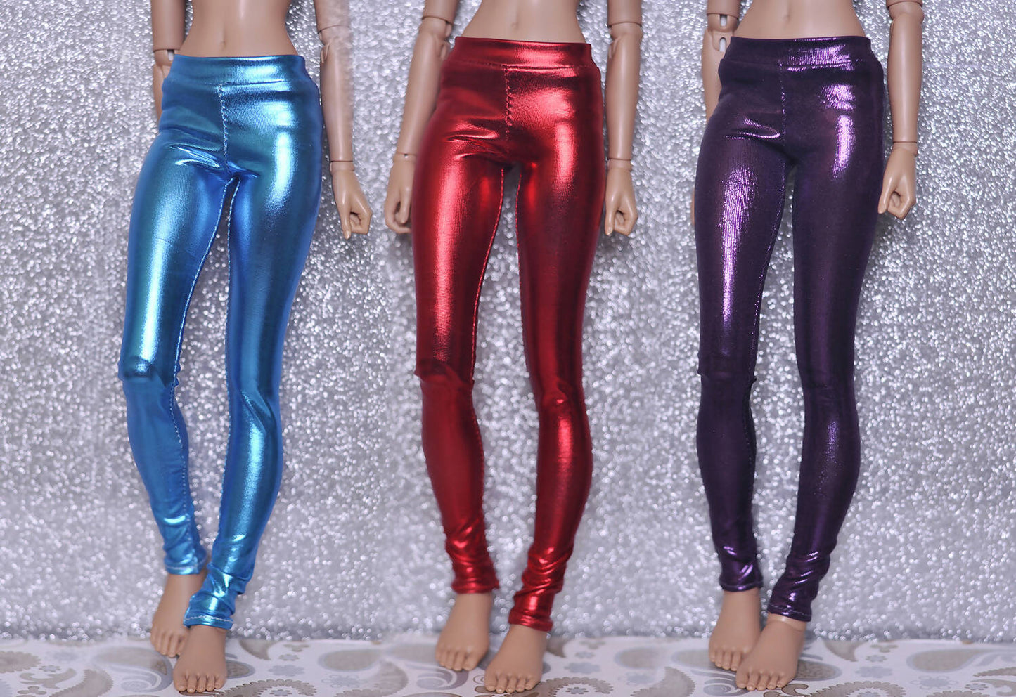 Red disco leggings for MiniFee (MSD), 1\4