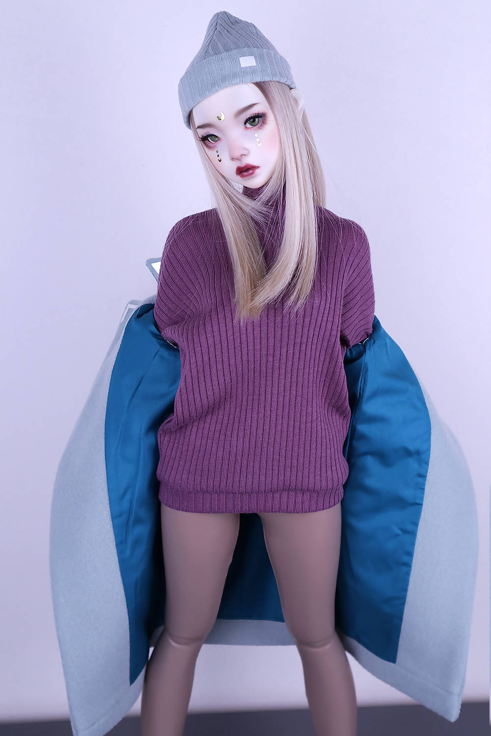 Dusty blue coat for Feeple60 (SD13)