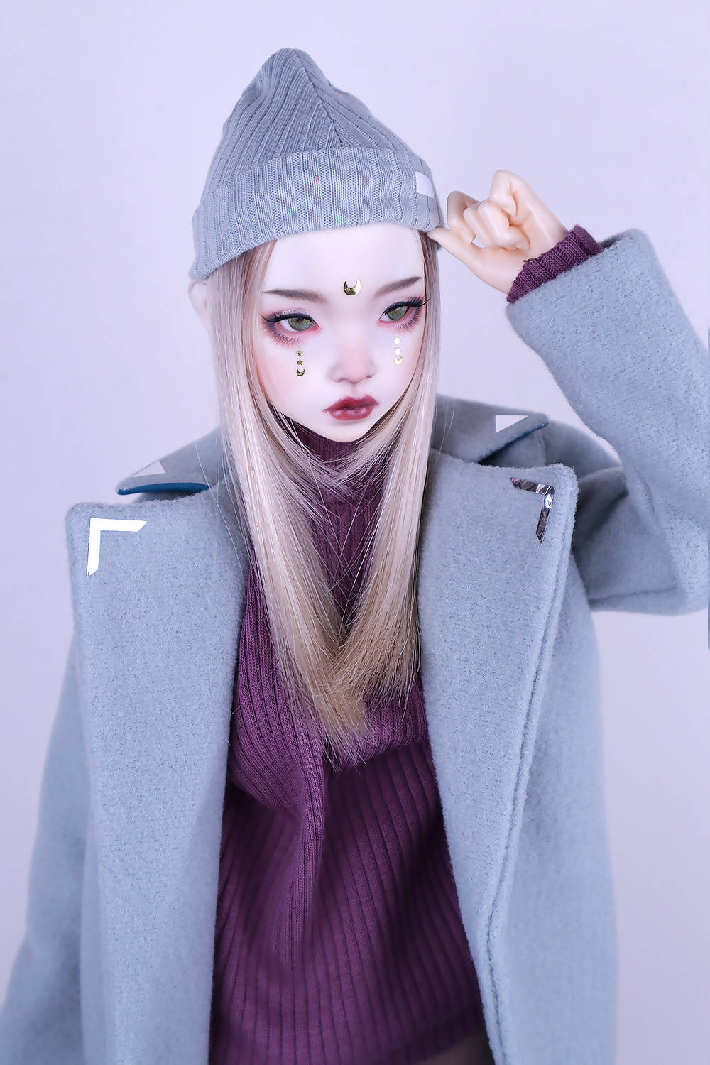 Dusty blue coat for Feeple60 (SD13)
