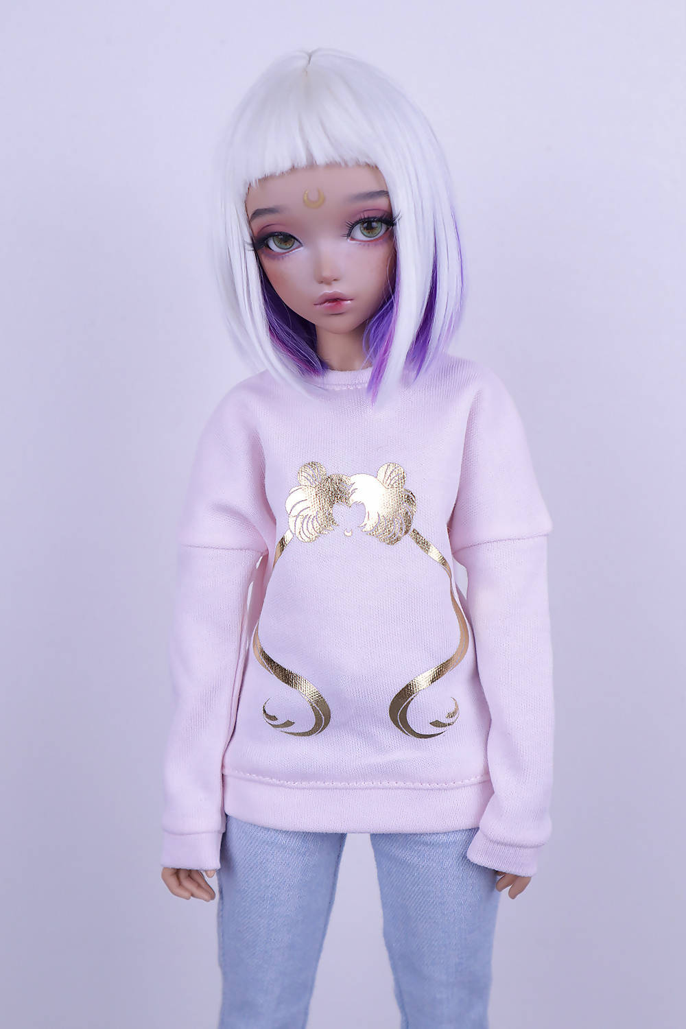 Pastel pink sweatshirt "Bunny" for MiniFee (MSD)