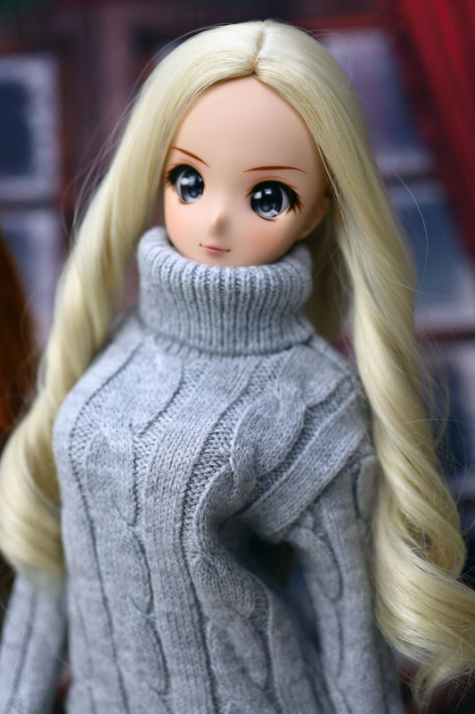 Warm Turtleneck Sweater for Smartdoll, gray for Smart doli, 1/3 bjd