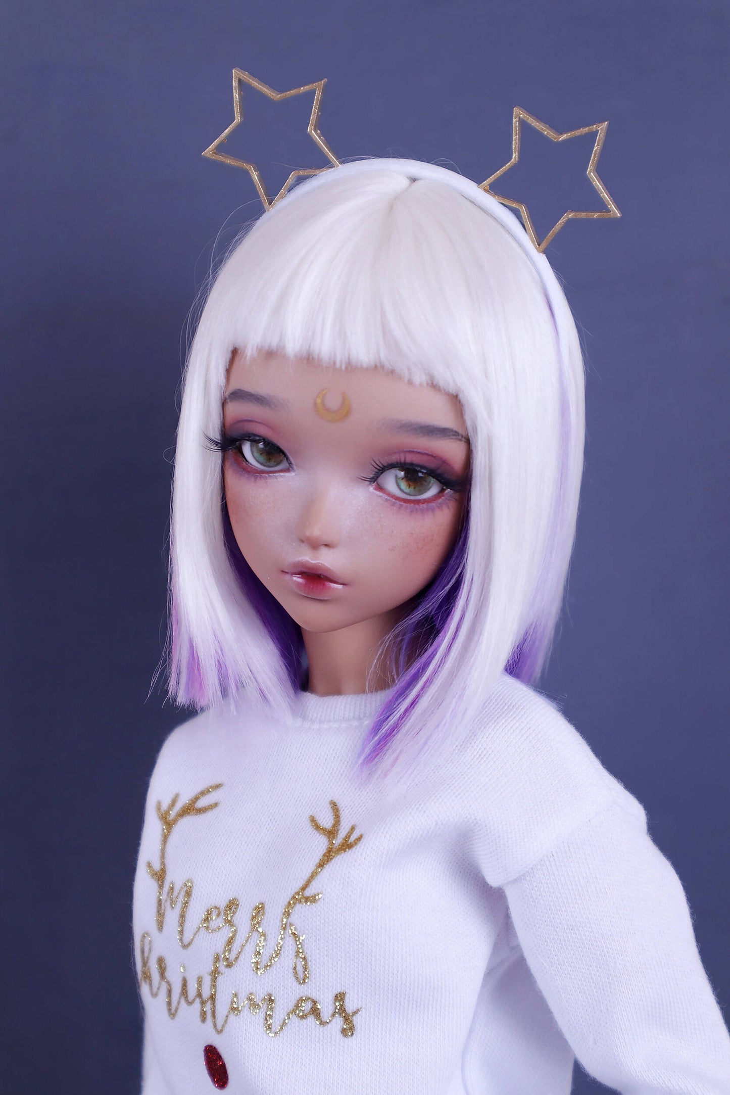 Headband white and golden "Empty stars" for Minifee (MSD), 1\4