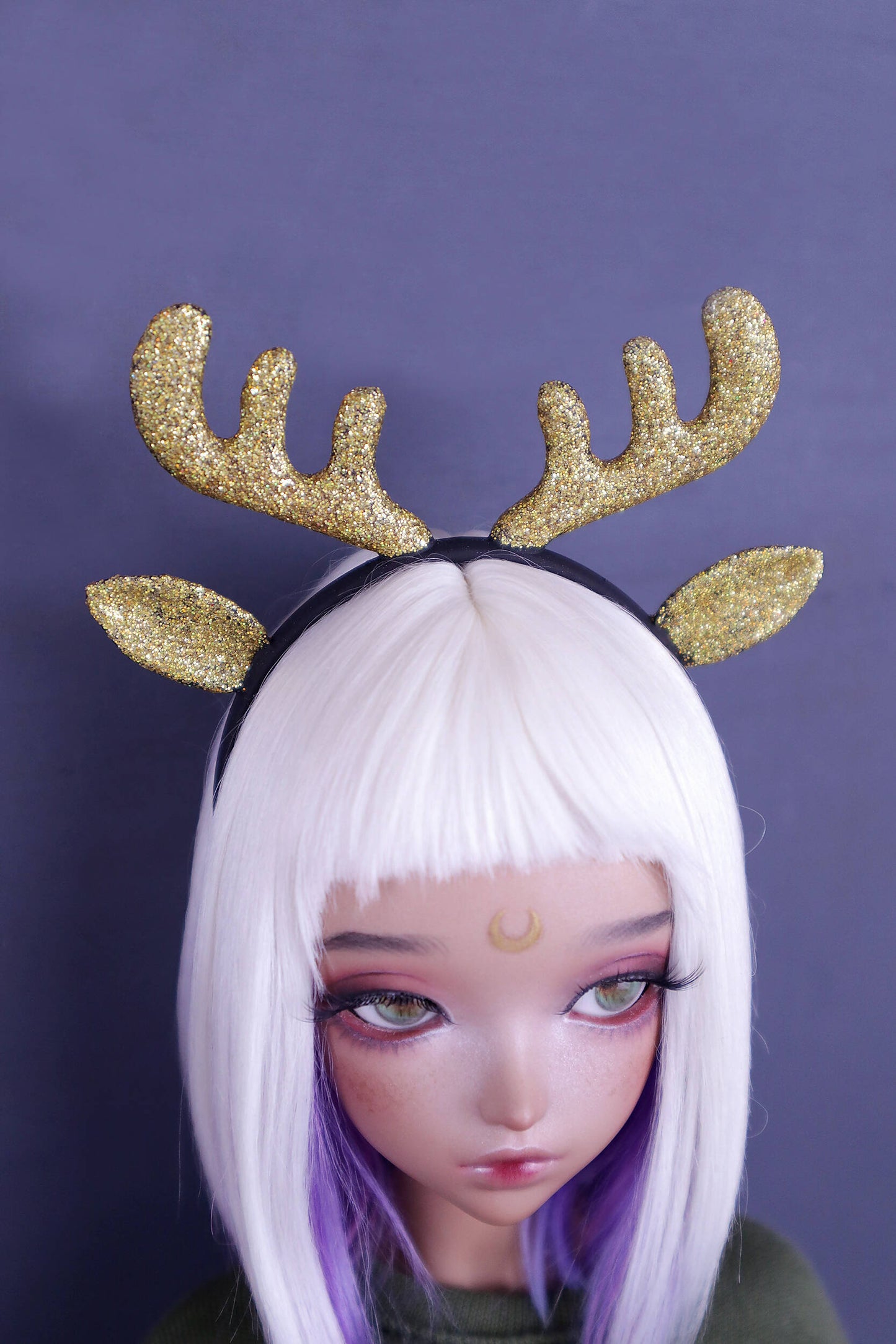 Headband black and glitter "Deer" for Minifee (MSD), 1\4