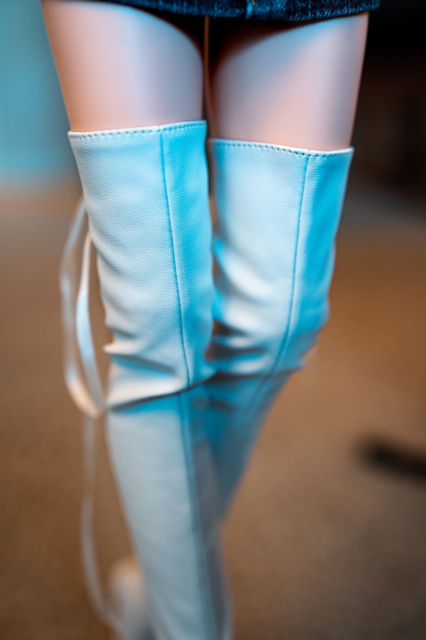 White High Stiletto Boots BJD 1/3 SD16 (fits Smart Doll and DD)