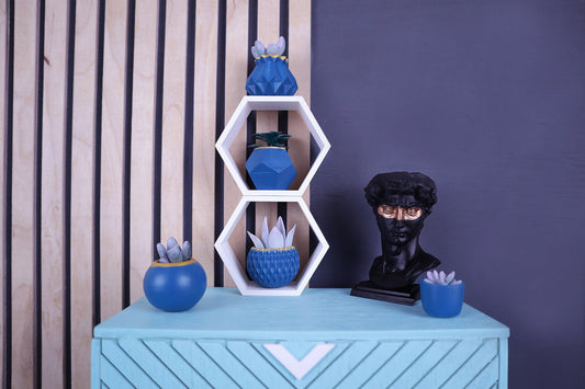 Interior items for BJD (set 5 - blue cobalt), 3D