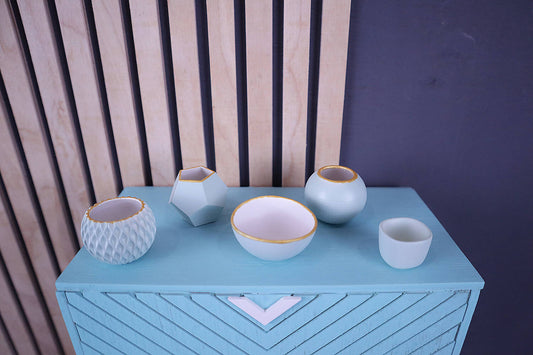 Interior items for BJD (set 1 - pastel mint), 3D