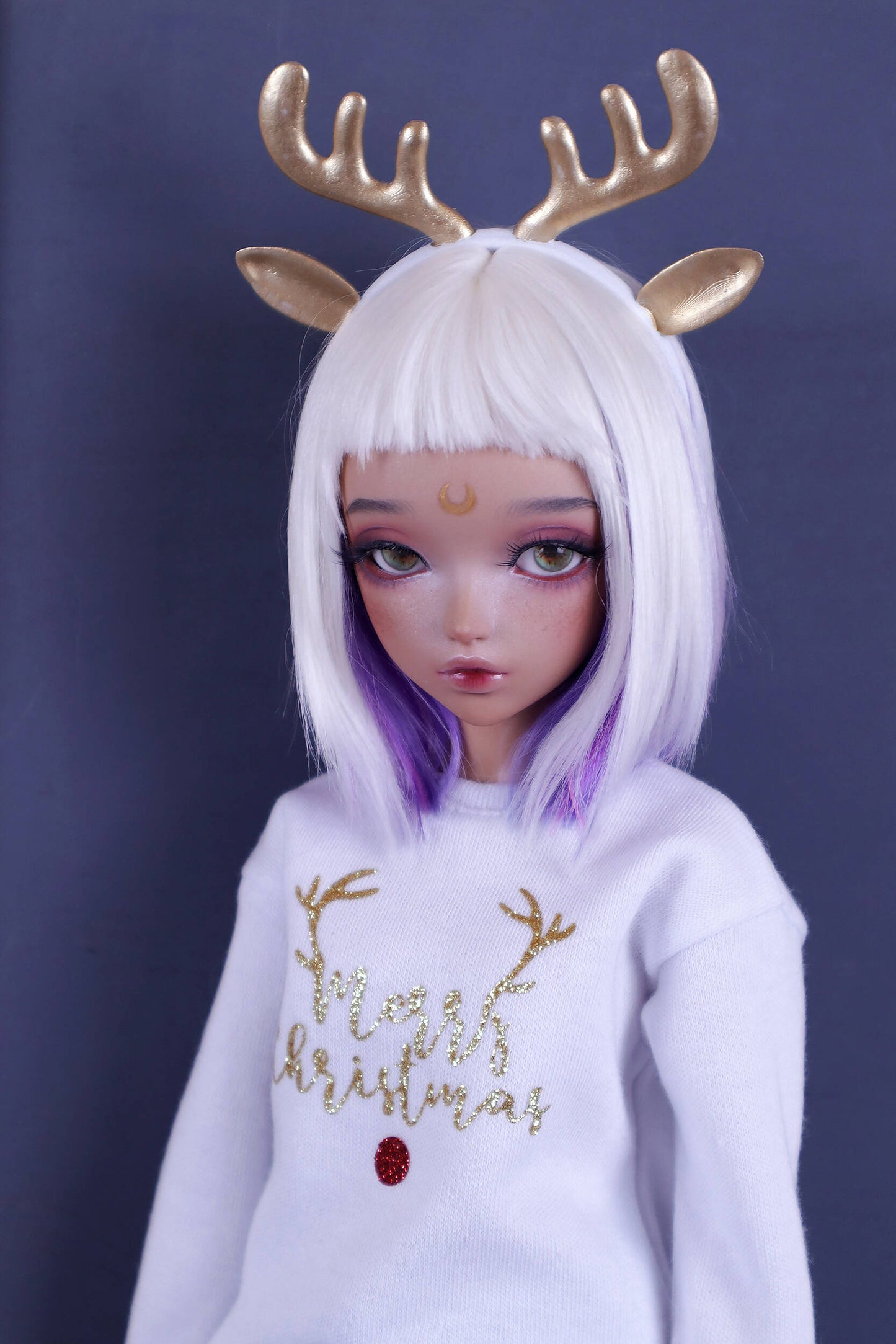 Headband white and golden "Deer" for Minifee (MSD), 1\4